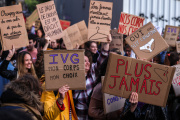 A demonstration defending the right to abortion on International Abortion Rights Day, in Toulouse, France, on September 28, 2022.