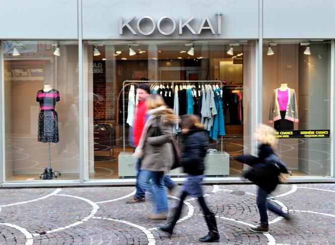 Photo d’archives d’un magasin Kookaï, à Lille, en février 2014. 