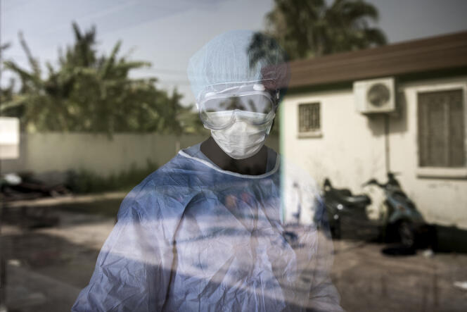 A l’hôpital de Pikine, à Dakar, pendant la pandémie de Covid-19, le 23 avril 2020.