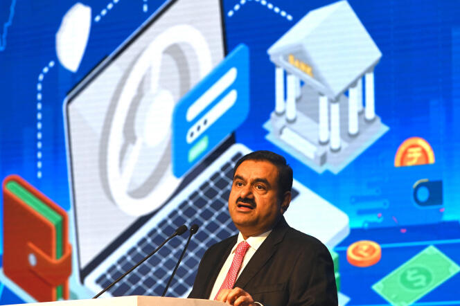 Le milliardaire indien Gautam Adani, en novembre 2022, à Bombay, en Inde.