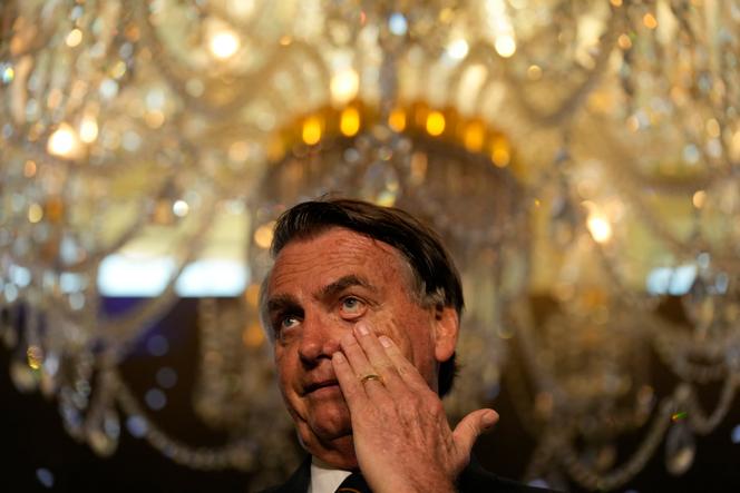 L’ancien président brésilien Jair Bolsonaro lors d’un événement organisé par le groupe conservateur Turning Point USA, au Trump National Doral Miami, le 3 février 2023, à Doral (Floride).
