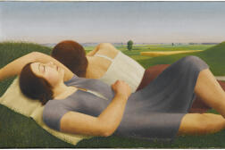 Jeunes femmes allongées dans l’herbe, de Georg Schrimpf (1889-1938).