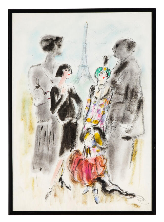A drawing by Karl Lagerfeld.