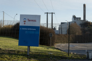 Entrance to the Tereos sugar factory in Boiry-Sainte-Rictrude, northern France, February 6, 2023.