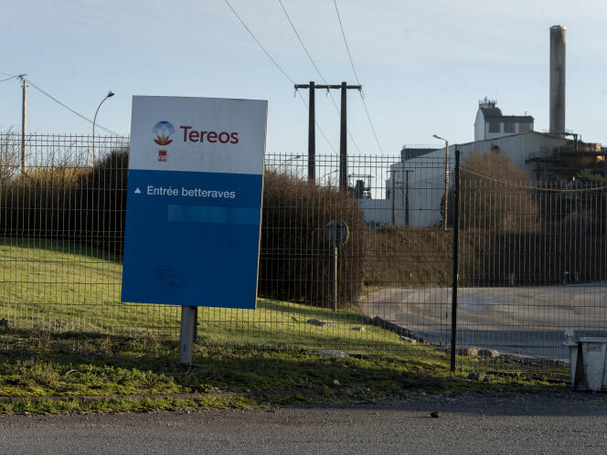 Entrée de la sucrerie Tereos, à Boiry-Sainte-Rictrude (Pas-de-Calais), le 6 février 2023.