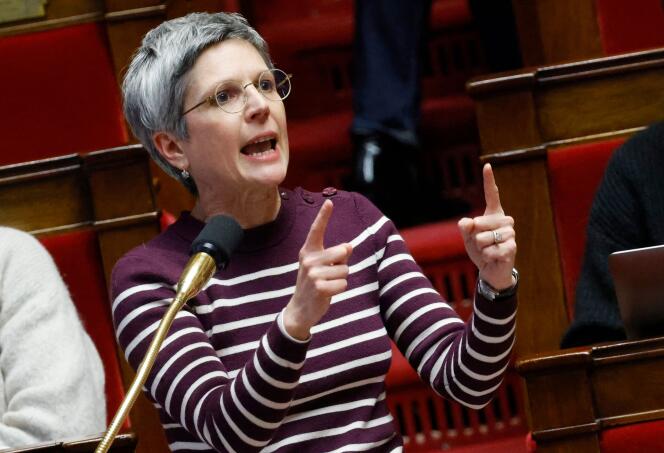 Sandrine Rousseau, le 7 février 2023 à l’Assemblée nationale.