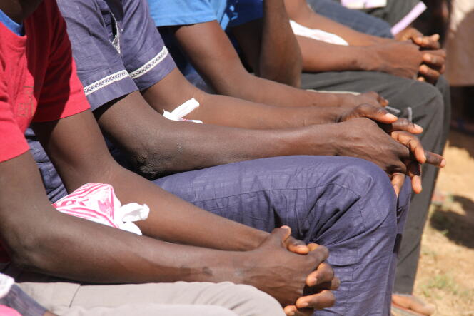 A Maiduguri, au Nigeria, de jeunes recrues de Boko Haram repenties dans un camp de réintégration, en novembre 2019. 