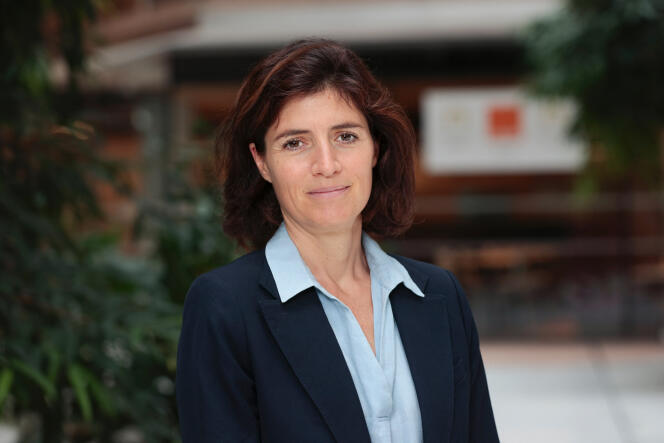 La directora general de Orange, Christel Heydemann, en Issy-les-Moulineaux (Hauts-de-Seine), 26 de julio de 2022.