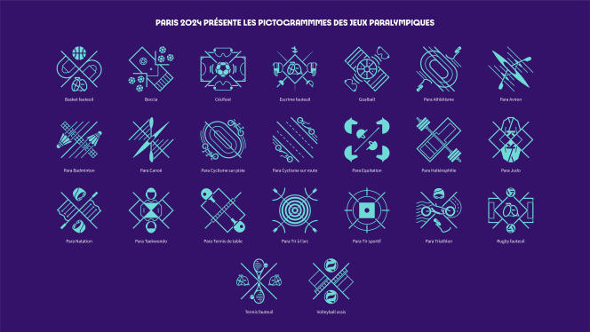 Escudos de armas de los Juegos Paralímpicos para los Juegos de París 2024.