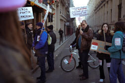 Dans le cortège de la manifestation contre la réforme des retraites à Paris, le 7 février 2023.