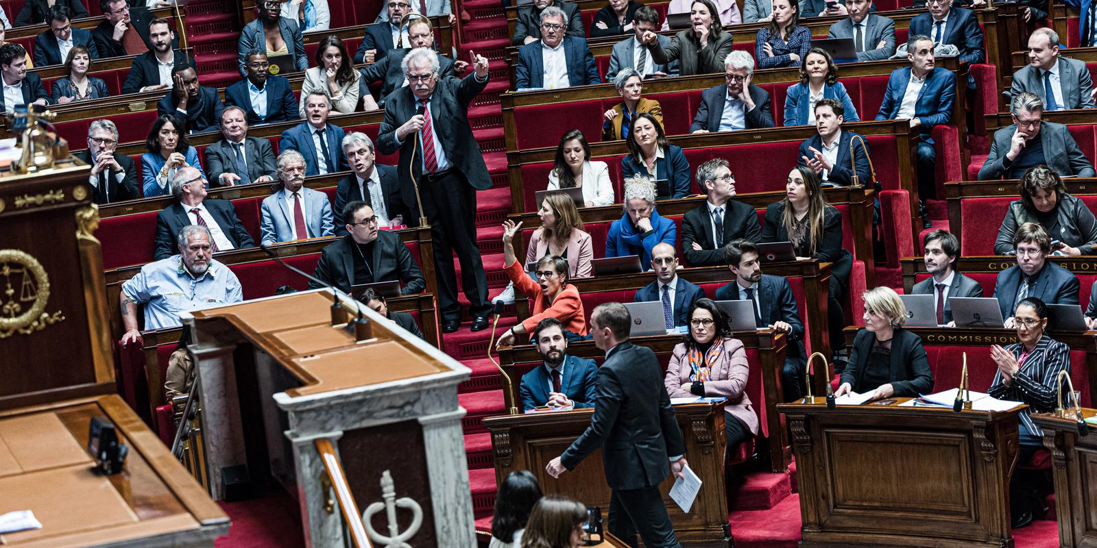 Les députés examinent la réforme des retraite à l’Assemblée nationale, lundi 6 février.