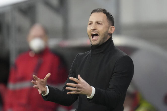 El técnico italo-alemán Domenico Tedesco, nuevo entrenador de Bélgica, en Leipzig, el 7 de abril de 2022. 