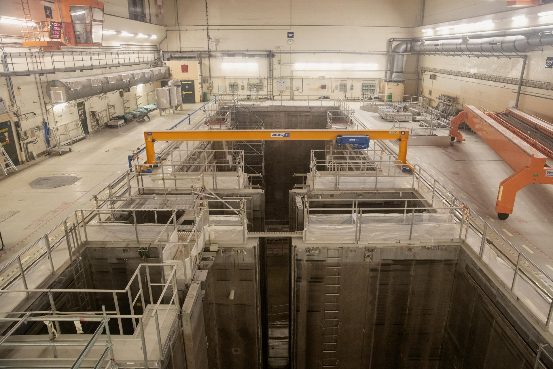 Sala del primer reactor de la central nuclear de Barsebäck en Suecia el 20 de enero de 2023. Puesta en marcha en 1975 y cerrada en 1999. Su desmantelamiento, al igual que el del segundo reactor, comenzó en 2016 y continuará hasta 2030.