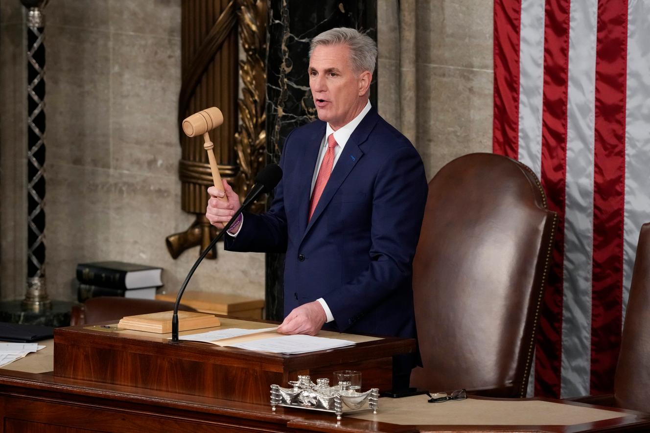 Kevin McCarthy, presidente de la Cámara de Representantes, 7 de febrero de 2023, en Washington.