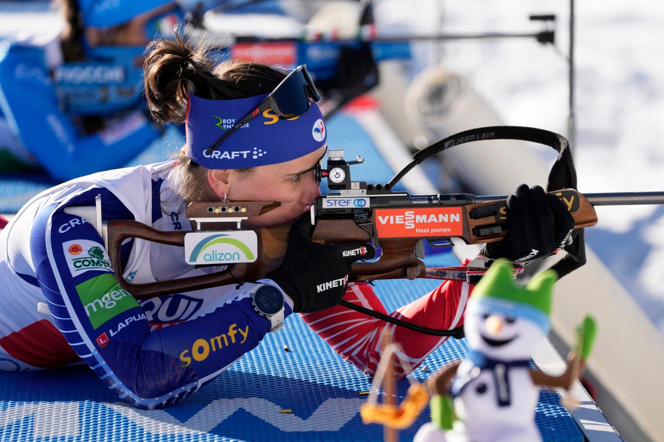 Julia Simon, en Oberhof, Alemania, el 8 de febrero de 2023.