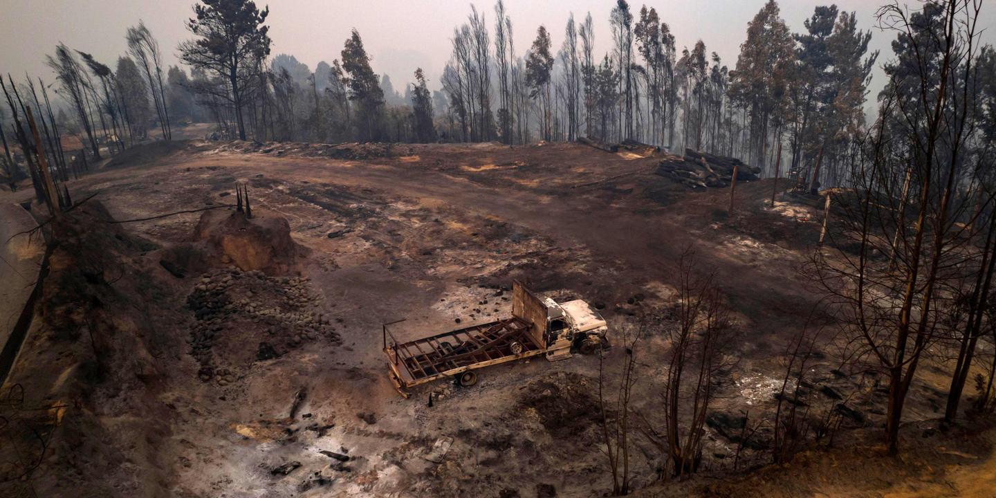 Photos of the devastating forest fire in Chile
