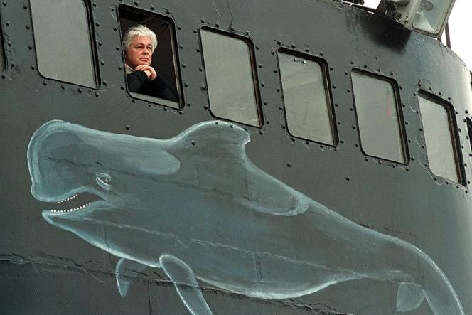Paul Watson à bord du 