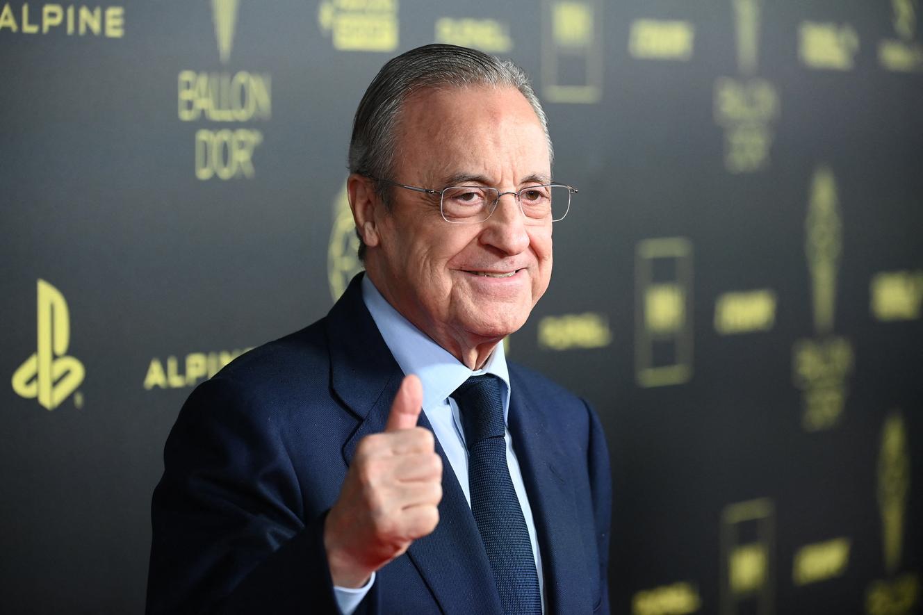 El presidente del Real Madrid, Florentino Pérez (en octubre de 2022 en París) es uno de los últimos separatistas en impulsar abiertamente el proyecto de la Superliga, junto al FC Barcelona y la Juventus de Turín.