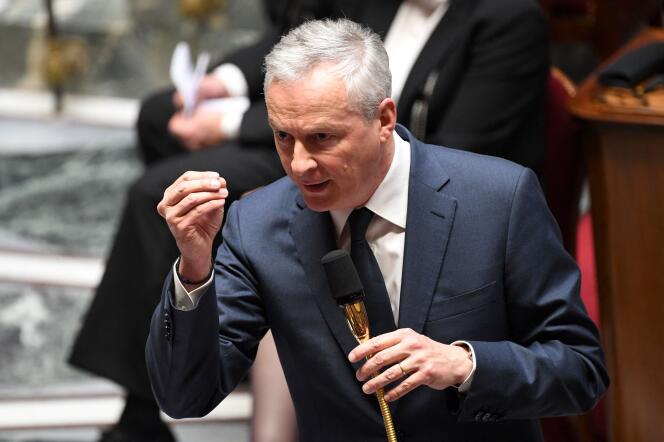 French Economy Minister Bruno Le Maire here on February 14, 2023 at the National Assembly in Paris.