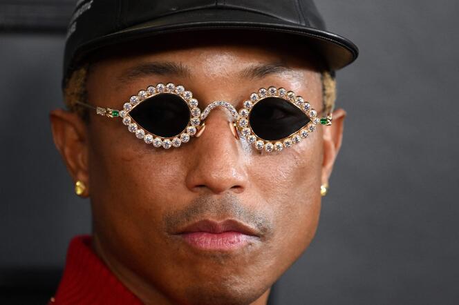 Pharrell Williams at the 65th Annual Grammy Awards in Los Angeles on February 6, 2023. 
