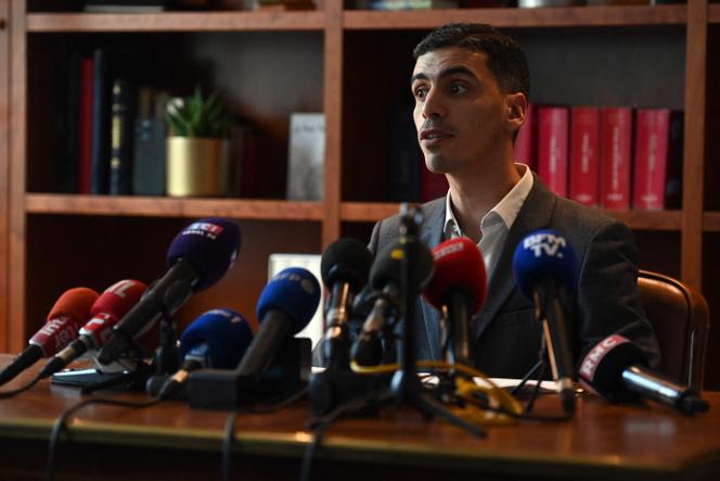 Mourad Battikh, l’avocat de la famille Cissé, à Paris, le 14 février 2023.