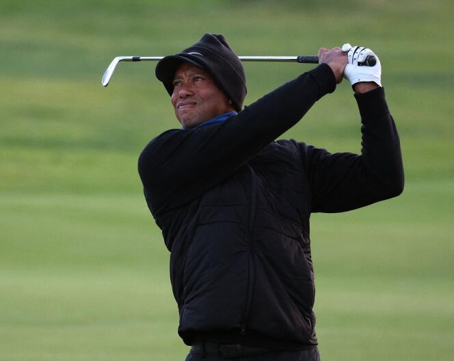 Tiger Woods, en el campo del Riviera Country Club, en Los Ángeles (California), el 15 de febrero de 2023. 