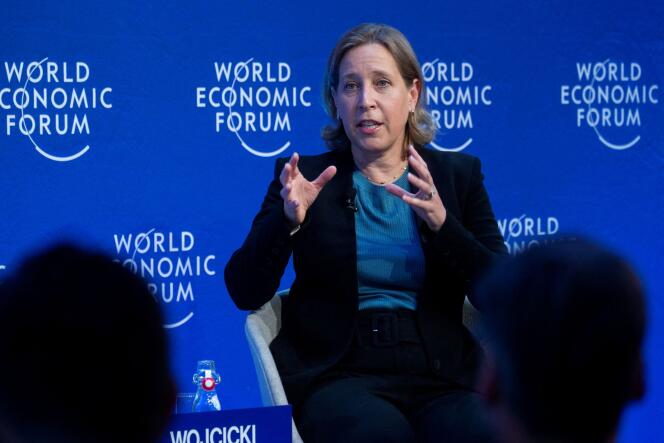 Susan Wojcicki au Forum économique mondial de Davos, en mai 2022. 