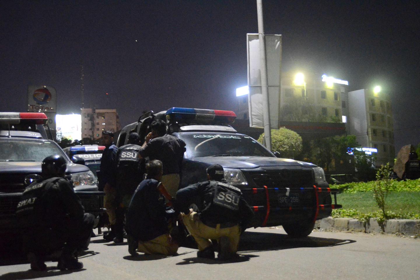 Pakistani Taliban claim attack on police headquarters in Karachi