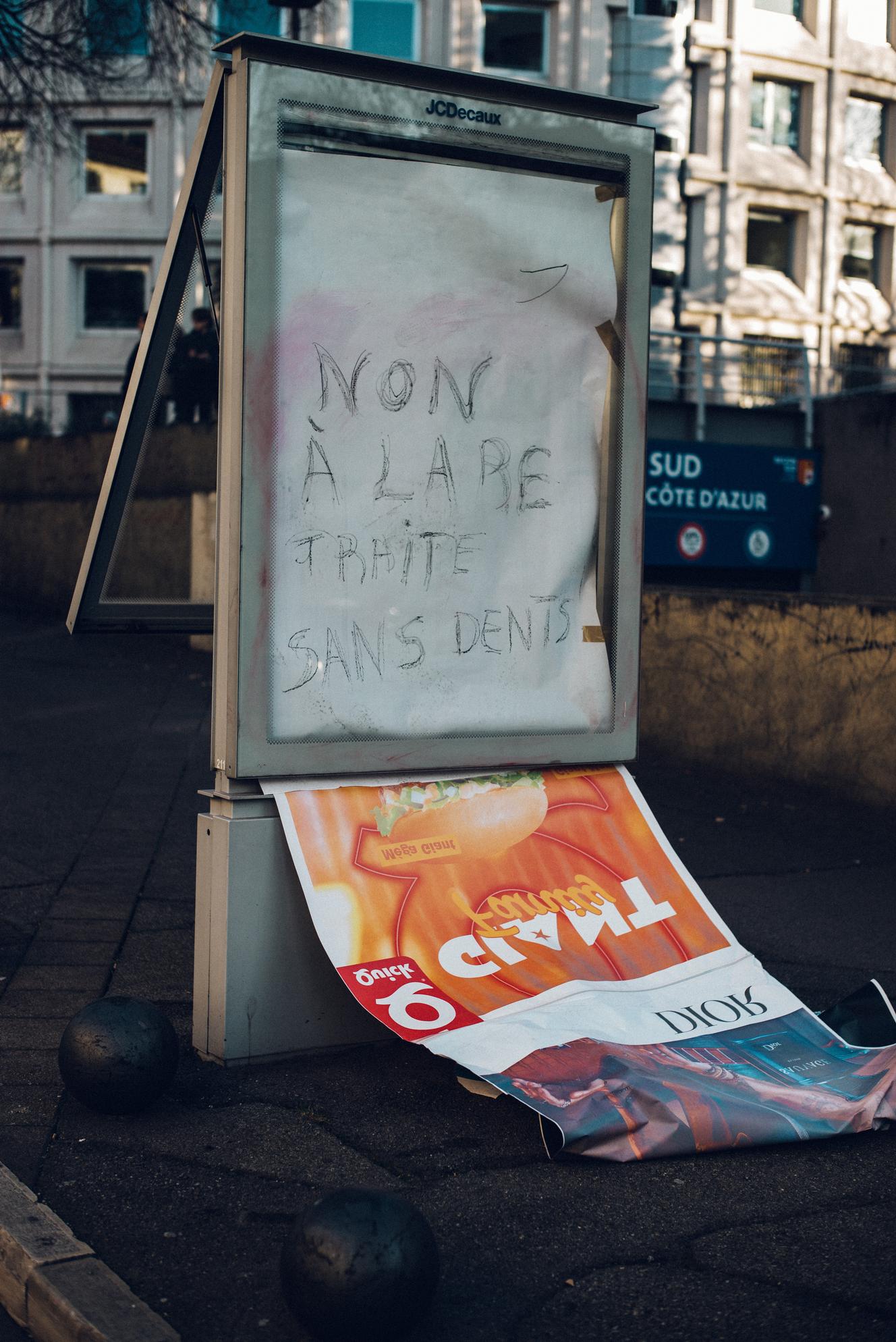 Journée de mobilisation contre la reforme des retraites, à Marseille, le 11 fevrier 2023. 