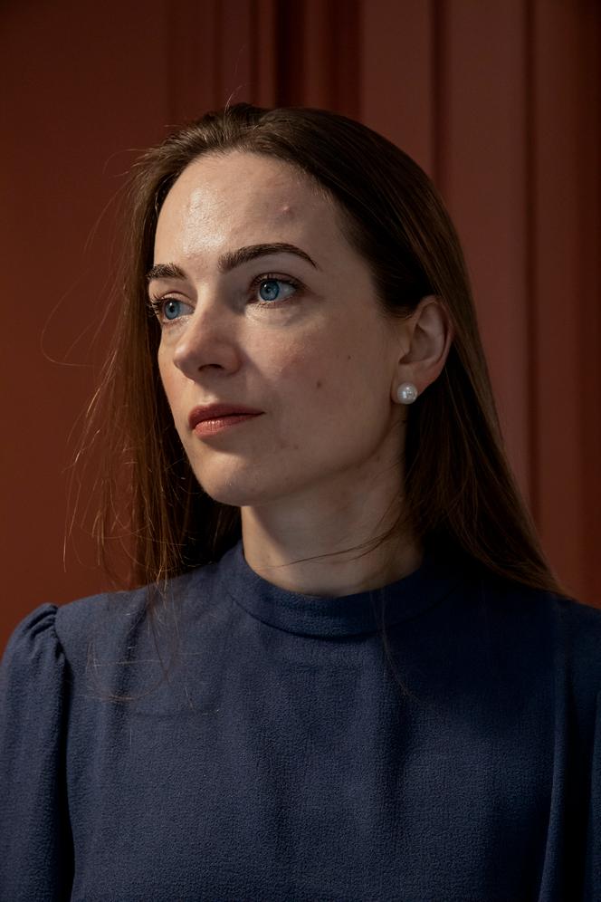 Oleksandra Matviitchuk, présidente de l’ONG Centre pour les libertés civiles et Prix Nobel de la paix 2022, à l’Hôtel Cervantes, à Paris, le 27 octobre 2022.  