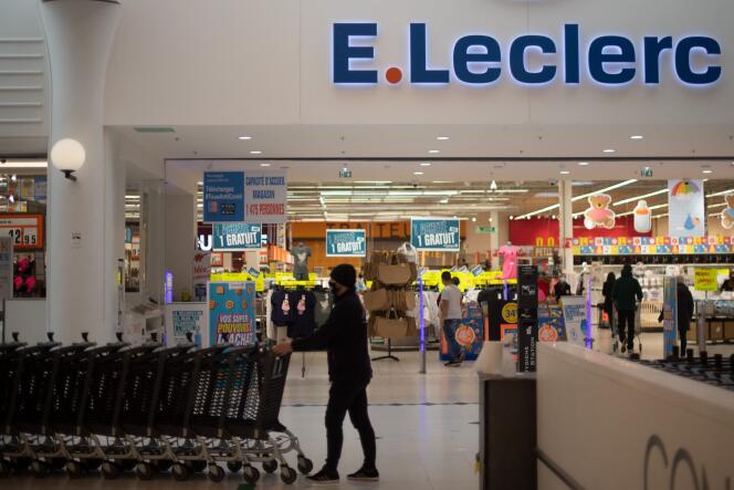 En un supermercado Leclerc, en Saint-Herblain (Loire-Atlantique), cerca de Nantes, el 13 de enero de 2021.