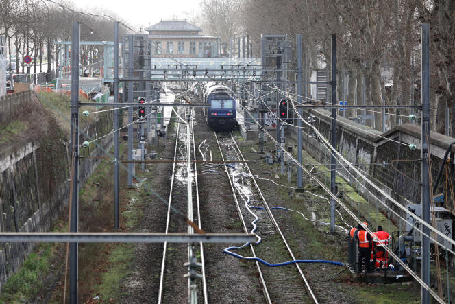 En la línea RER C, en París, en 2018.
