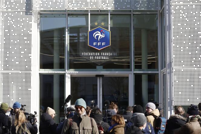 La sede de la FFF, 28 de febrero de 2023.