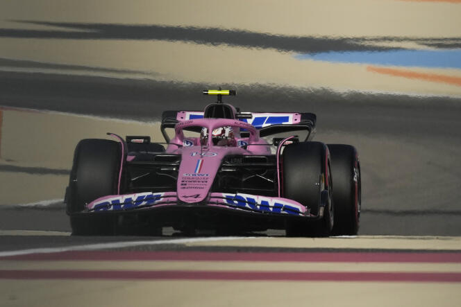 Pierre Gasly sur le circuit de Sakhir, samedi lors des qualifications du Grand Prix de Bahreïn. 