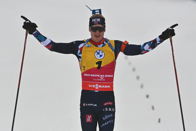 Johannes Boe once again won in the pursuit of the World Cup stage in Nove Mesto. 
