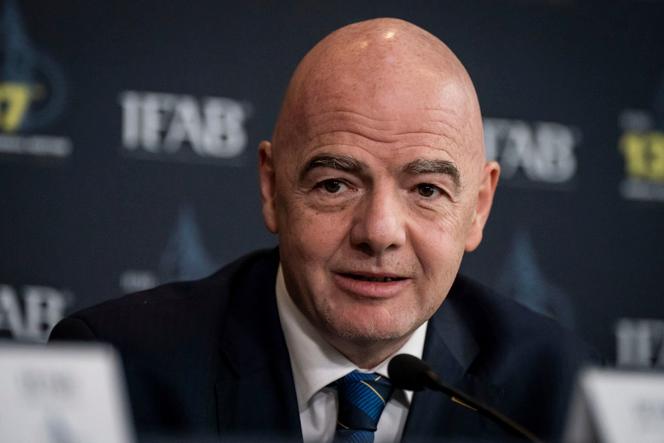 Gianni Infantino, the president of the International Football Federation, in London, March 4, 2023. 