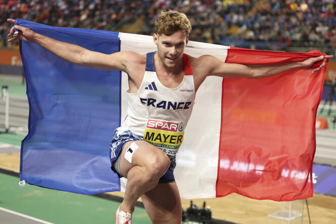 Kevin Mayer es campeón europeo de heptatlón bajo techo. 