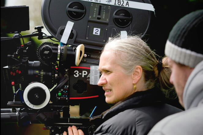 Jane Campion on the set of her film 