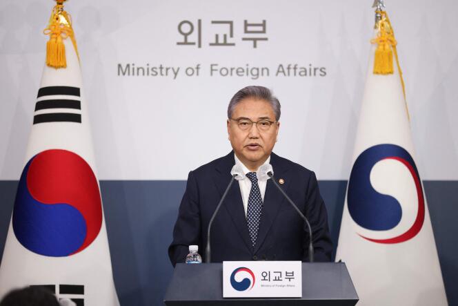 El ministro de Relaciones Exteriores de Corea del Sur, Park Jin, en Seúl el 6 de marzo de 2023.