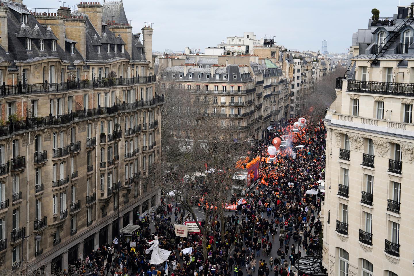 French Pension reform Protesters walk out across France as unions vow