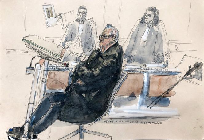 Pierre Ménès à son procès, mercredi 8 mars 2023.