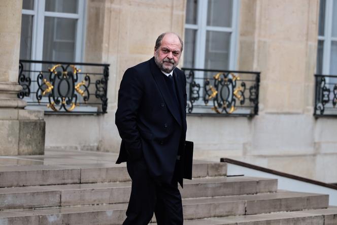 Le ministre de la Justice, Eric Dupond-Moretti, sortant du Conseil des ministres, à l'Elysée, à Paris, le 8 mars 2023. 