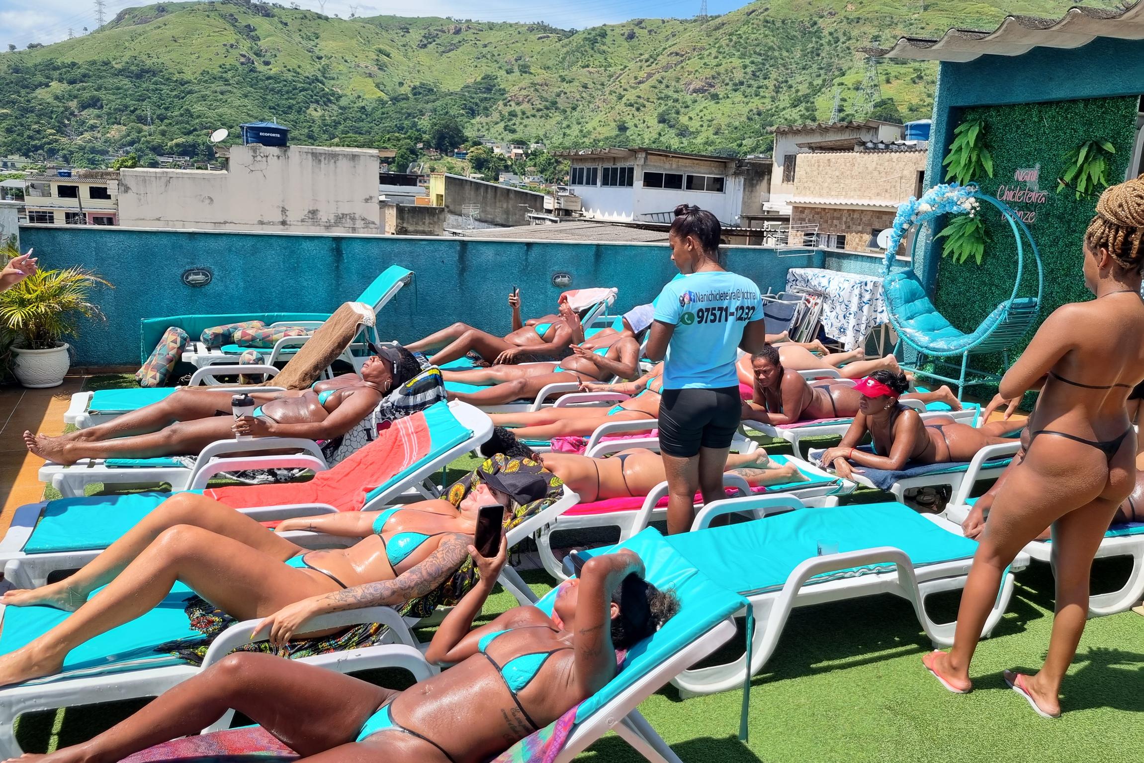 In Rio de Janeiro, rooftop tanning is all the rage