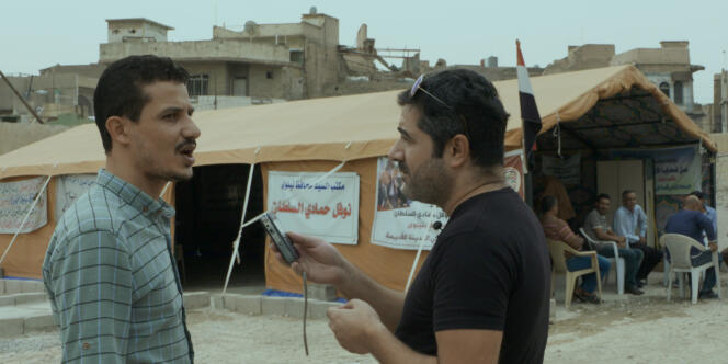Un journaliste de la radio Al Salam, en reportage en Irak.