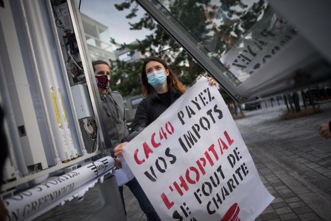 En vísperas de una manifestación para defender el sistema de salud, en Nantes, 15 de junio de 2020. 