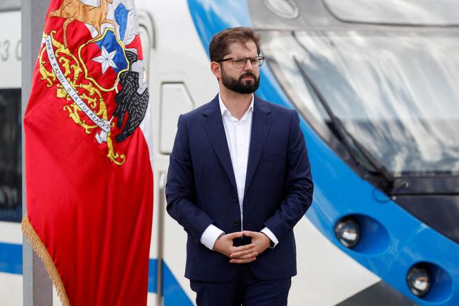 El presidente de Chile, Gabriel Boric, en Limache, cerca de Valparaíso, el 10 de enero.