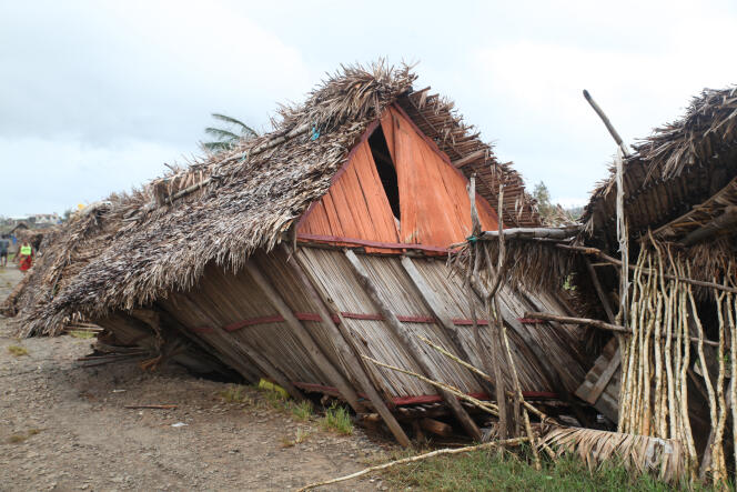 Una casa destruida por el ciclón Freddy en Madagascar el 23 de febrero. 