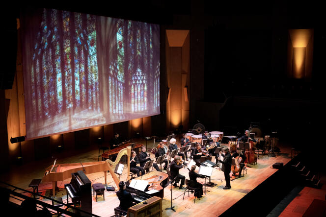   Esa-Pekka Salonen conducts the San Francisco Symphony, at the Cité de la Musique (Paris 19th), on March 9, 2023.