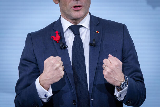 Emmanuel Macron à l’Elysée, à Paris, le 20 février 2023. 