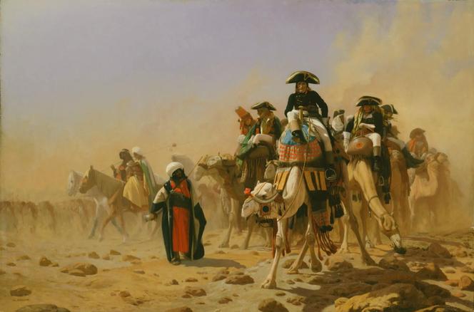 « Bonaparte et son état-major en Egypte », 1867 environ, de Jean-Léon Gérôme, Musée d’art occidental et oriental, Kiev.